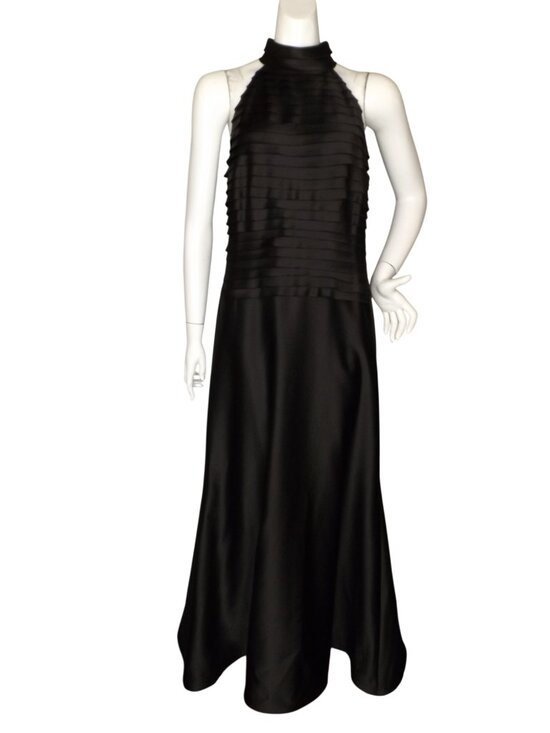 Tadashi Shoji Dresses & Skirts - Vintage TADASHI Maxi Dress/Gown, L/12, Dark Brown, Floor length, Bandage Tiers